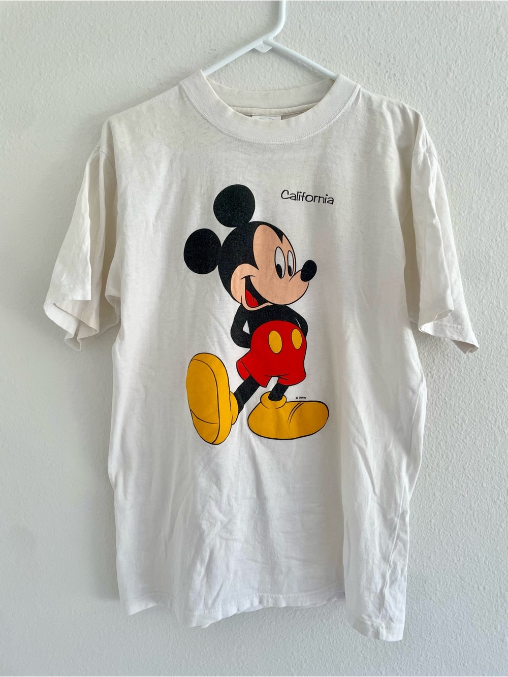 Vintage 90s Mickey Mouse California Disneyland T-Shirt, Size Medium